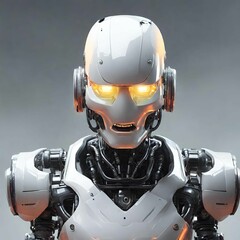 Fototapeta premium robot cyborg soldier