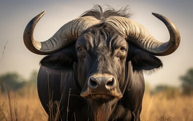 Naklejka premium Majestic African Buffalo in the Wild