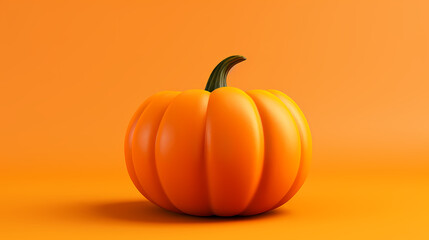 Orange pumpkin, halloween background