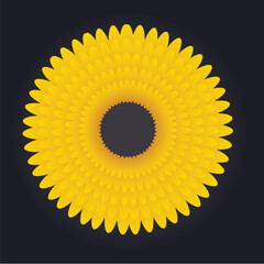 YELLOW FLOWER ICON 