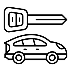 Car Key Icon