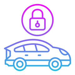 Locked Car Icon