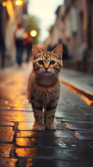 cat in street