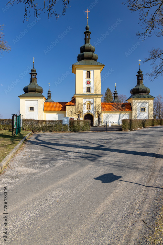 Sticker loreta in stary hroznatov near cheb, western bohemia, czech republic