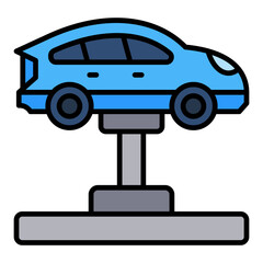 Hydraulic Car Icon