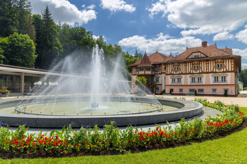 Luhacovice, picturesque spa town in Southern Moravia, Czech Republic - 786480530