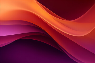 dark purple fuscia orange brown abstract wavy background  - obrazy, fototapety, plakaty