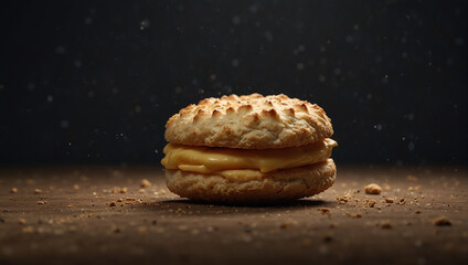 biscuit in new style to serve  - obrazy, fototapety, plakaty