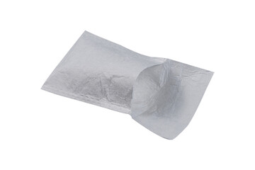 Recyclable cotton bag isolated on white background.