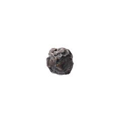 Aromatic spice. Black peppercorn isolated on white