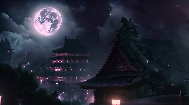 Moonlit Guardian: The Silent Vigil Above the Timeless Metropolis