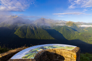 Landscape near Col d'Agnes, Department of Ariege, Pyrenees, France - 786485534