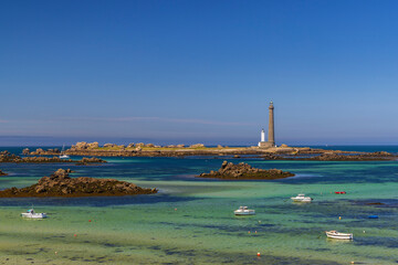 Virgin Island Lighthouse (Phare de Lile Vierge), Plouguerneau, Finistere, Brittany, France - 786487162