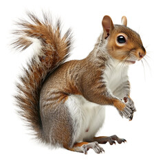 Fototapeta premium Squirrel isolated on transparent background