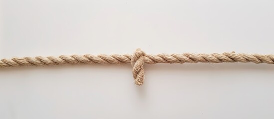 A rope with a knot on it.