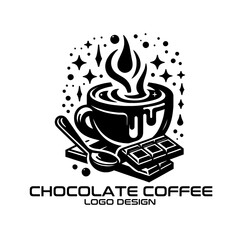 Chocolate Coffee Vector Logo Design