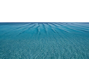 Blue sea or ocean water surface cut out 