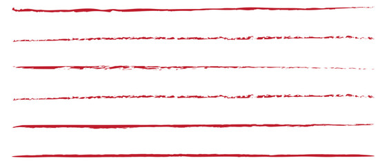 Strikethrough lines collection. Set of hand drawn freehand emphasis elements, underline, marker or ball pen line, crossed scribble stripe	 - obrazy, fototapety, plakaty