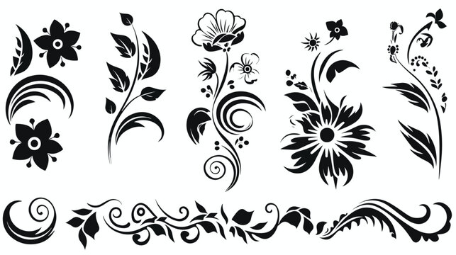 Tribal Floral Tattoos tribal tattoo floral ink