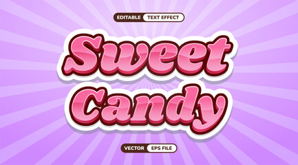 Sweet Candy Gradient Text Effect freepik