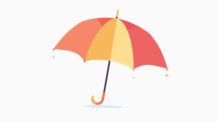 Umbrella vector in minimal style Vector illustration i - obrazy, fototapety, plakaty