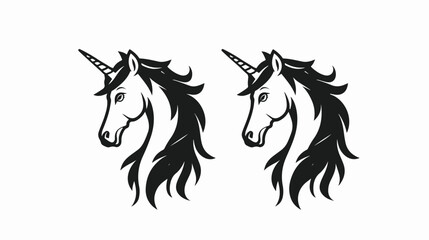 Unicorn icon or logo isolated sign symbol vector illustration