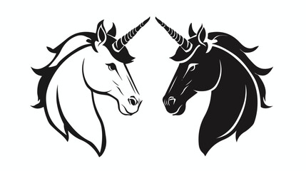 Unicorn icon or logo isolated sign symbol vector illustration