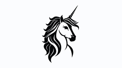Obraz na płótnie Canvas Unicorn icon or logo isolated sign symbol vector illustration