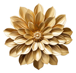 PNG Flower gold jewelry pattern - obrazy, fototapety, plakaty