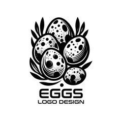 Eggs Vector Logo Design