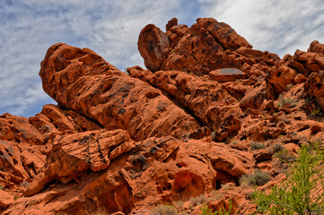 red rock in the desert