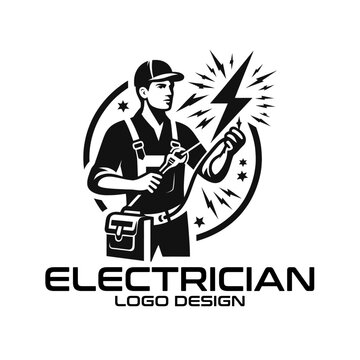 Electrician Vector Logo Design