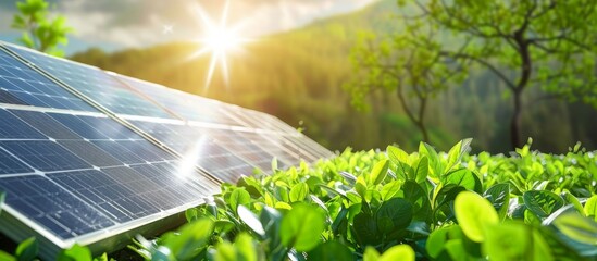 Eco-friendly features such as solar panels and energy-efficient systems promote sustainability. 