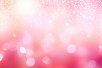Abstract Gradient Pink Bokeh Glitter and Circle Sparkle on Blur Background