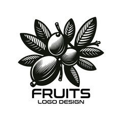 Fruits Vector Logo Design 