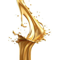 Golden luxury 3d liquid. Liquid splash premium gold illustration