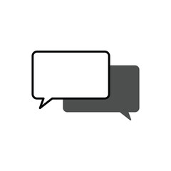 Naklejka premium Talk bubble speech icon. Blank empty bubbles vector design elements. Chat on line symbol template. Vector illustration. Eps file 407.