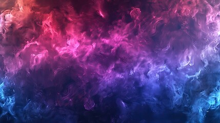 Colorful Smoke Glowing on a Dark Background - obrazy, fototapety, plakaty