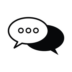 chat Icon. feedback icon or logo isolated sign symbol vector illustration - high quality black style vector icons. Vector illustration. Eps file 413.
