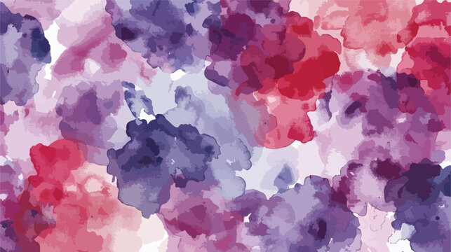 Watercolor stains background pattern in dark lilac and