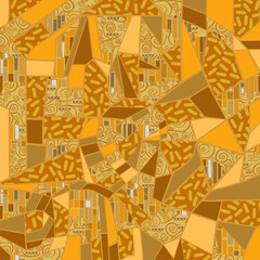 mosaic pattern abstract Klimt style - 786511550