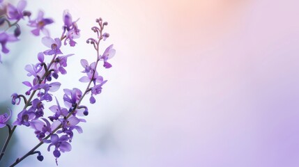 Obraz premium Close Up of a Purple Flower With Blurry Background