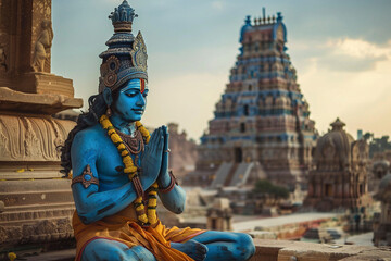 Illustration of hindu deity