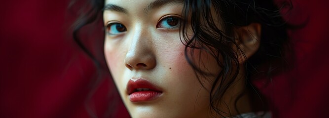 Edgy Korean Woman Portrait
