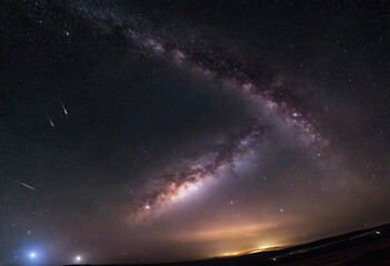 Fototapeta na wymiar Stellar Symphony Exploring the Cosmic Marvels of the Galaxy