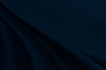 Abstract background wave of blue cloth, wave pattern of fabric.