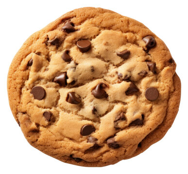 PNG Chocolate chip cookies cookie cutter food white background confectionery