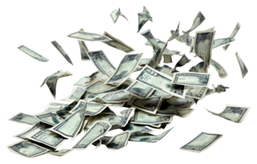 PNG  100 American dollars backgrounds money white background