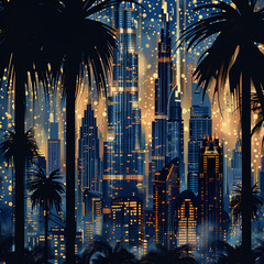 **pattern inspired by night lights in dubai** - Image #1 <@1078311276800909433>