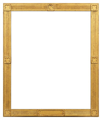 Antique picture frame on a transparent background, in PNG format.